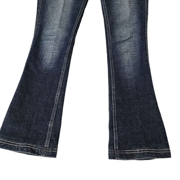 Antik Denim Jeans Womens 26 Blue Bootcut‎ Low Rise Embroidered Boho Festival - Picture 6 of 14